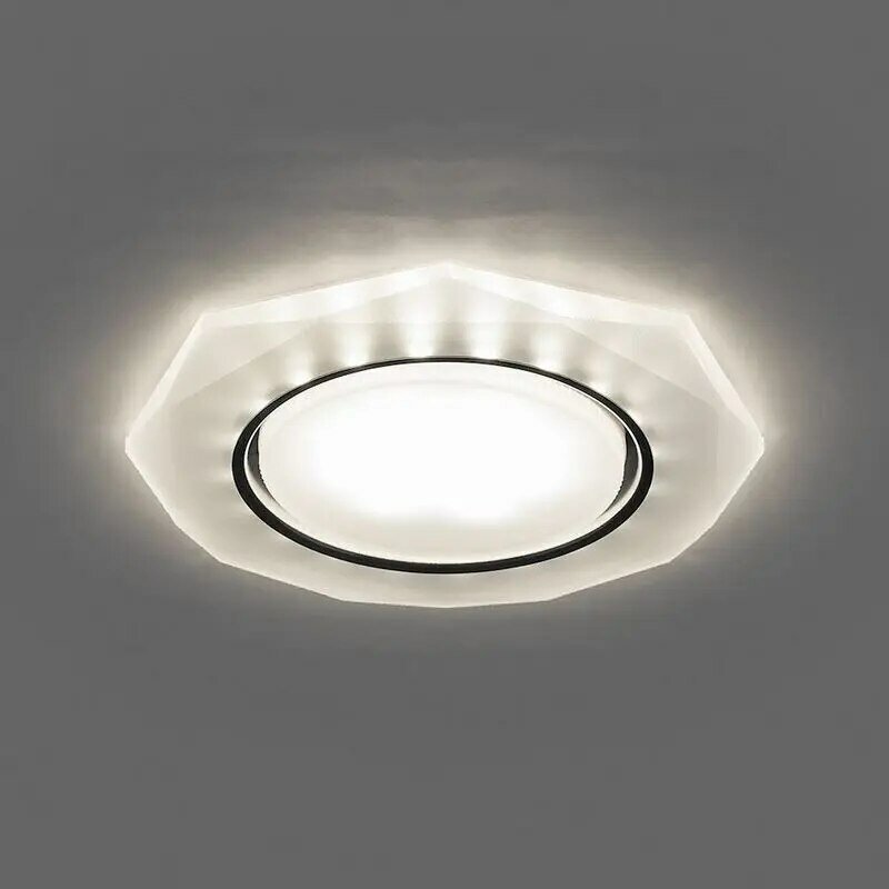 Светильник встраиваемый с белой LED подсветкой 5021 потолочный GX53(без лампы В комплекте)