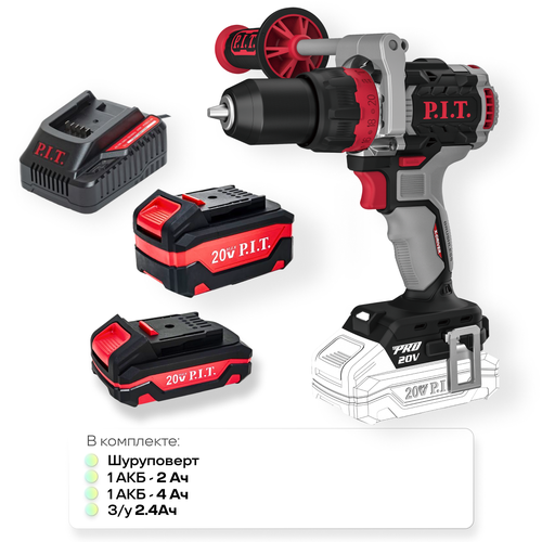 Шуруповерт аккумуляторный бесщеточный PSB20H-13C SOLO PIT без кейса АКБ 2Ач АКБ 4Ач ЗУ 1499000₽