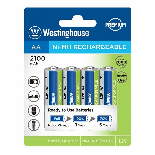 Аккумуляторы (4 шт) Westinghouse 2100 mAh R6/AA-BP4