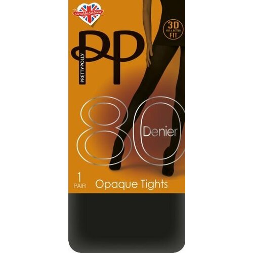 фото Колготки pretty polly curves plush opaque tights, 80 den, размер xl, черный
