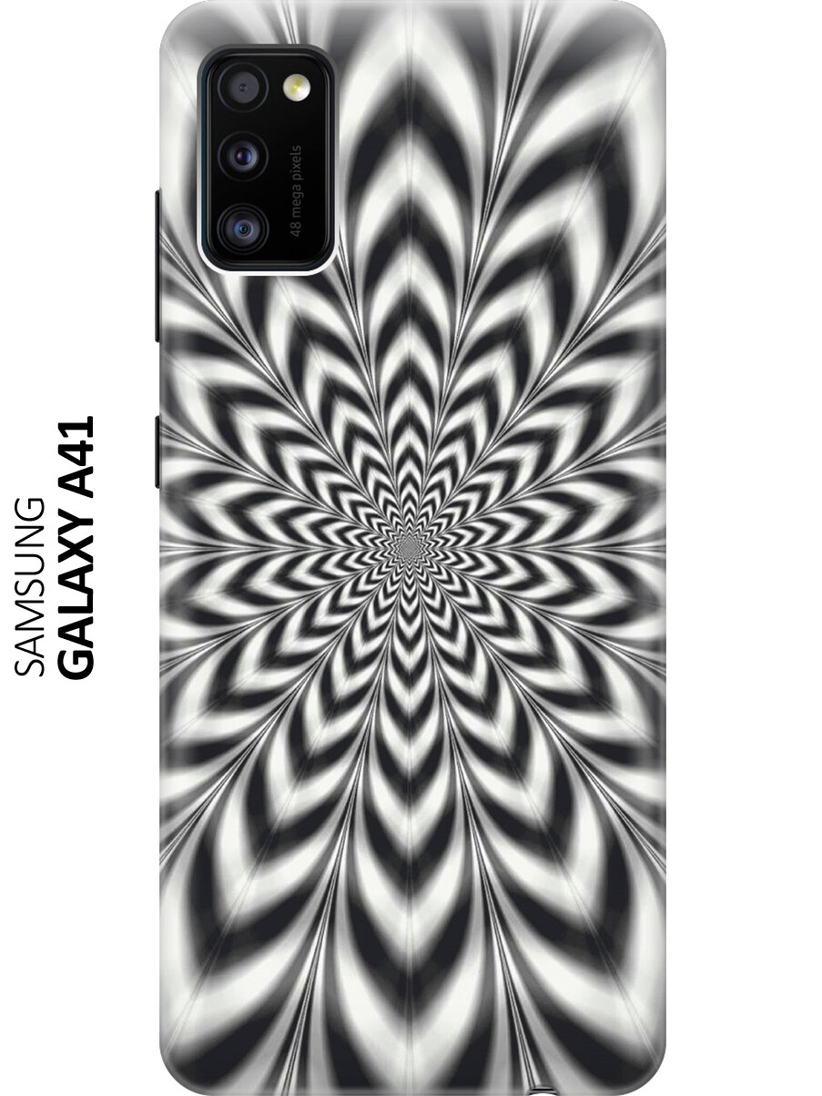 Силиконовый чехол Черно-белая иллюзия на Samsung Galaxy A41 / Самсунг А41