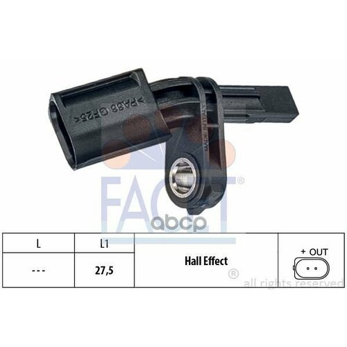 Датчик ABS Facet 210006 2998₽