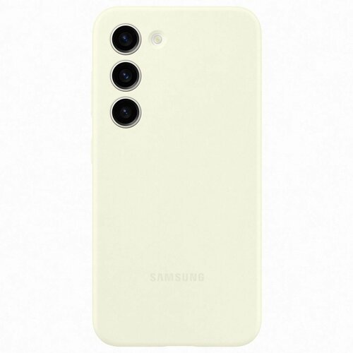 силиконовая накладка silicone case для samsung galaxy s23 голубая deluxe Чехол Samsung Silicone Case для Galaxy S23 Cotton