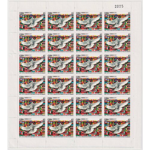 Почтовые марки Куба 2011г. 50 лет NOAL Птицы, Голуби MNH почтовые марки куба 2011г 50 лет основания западной армии флаги армия mnh