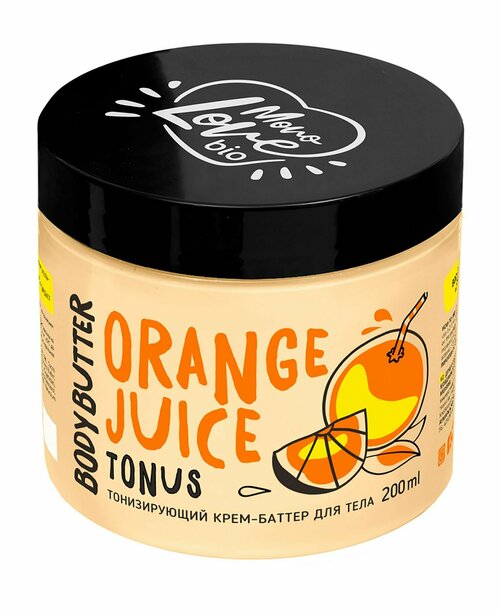 Тонизирующий крем-баттер для тела с ароматом апельсина / MonoLove Bio Orange Juice Tonus Body Butter