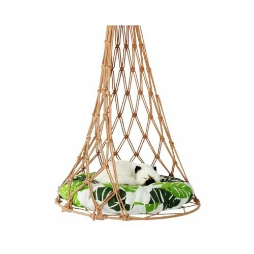 ЗОО Няня 10034 Гамак для кошек блестящий без подушки светло-коричневый 50*130см