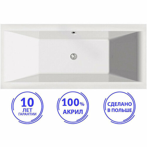 poseidon 170x75 прямоугольная ванна с bath Акриловая ванна C-Bath Poseidon 170x75 CBQ008001 без гидромассажа