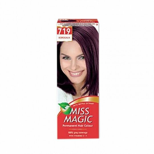 MISS MAGIC Краска для волос, тон 719 Бордо, 90 мл