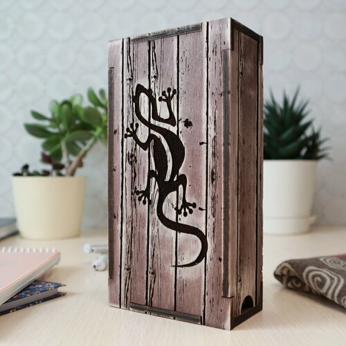 Универсальная деревянная шкатулка / купюрница: 