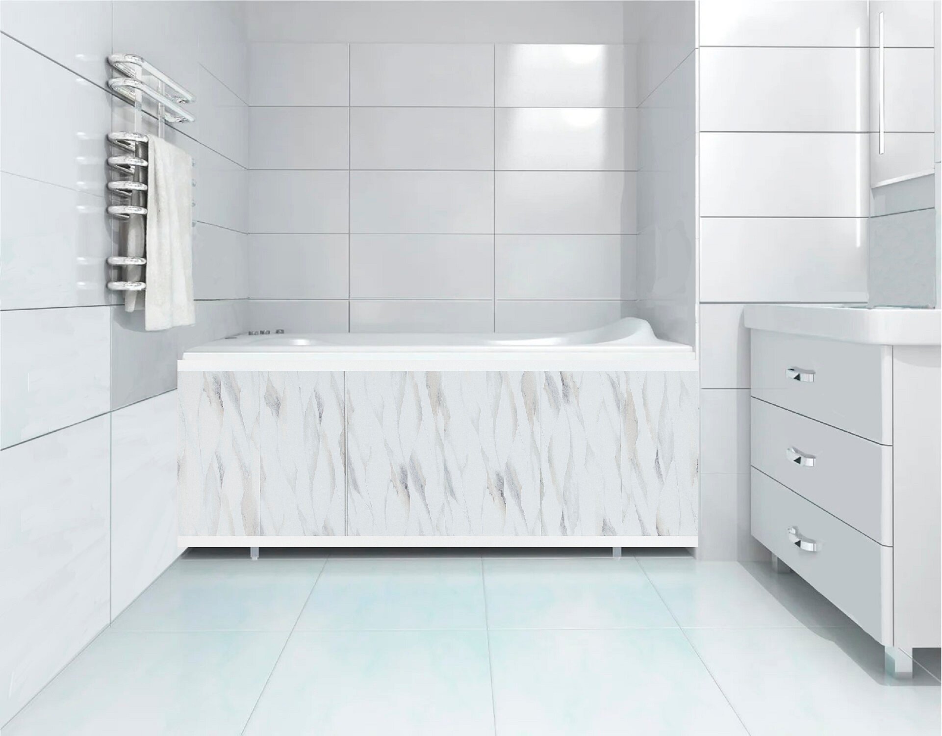 фото Экран под ванну "Мрамор Корсика" 150 см DM PLAST