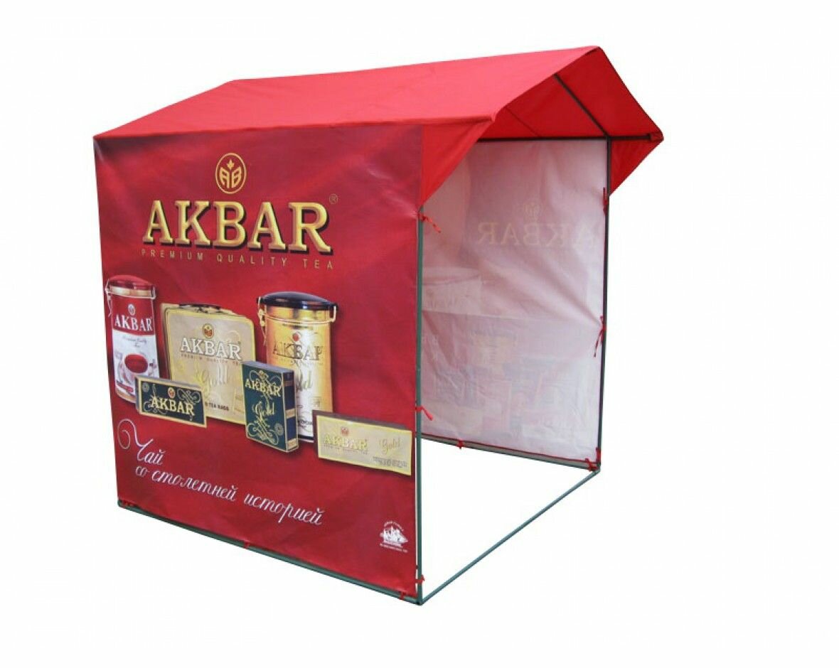 фото Палатка торговая Митек Домик 3.0х1.9 (желто-зеленый)