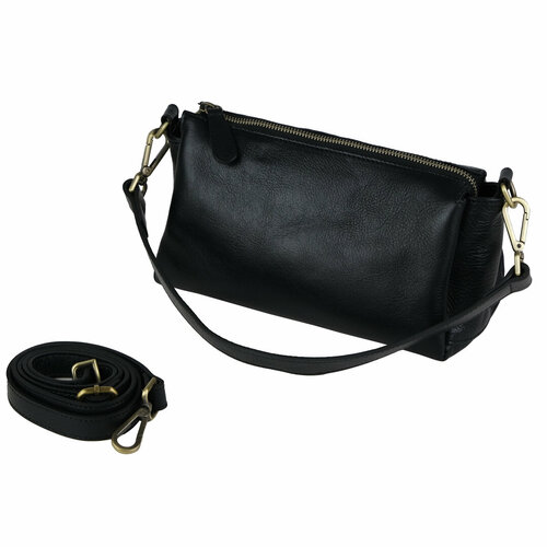 Сумка кросс-боди BUFALO, фактура гладкая, черный