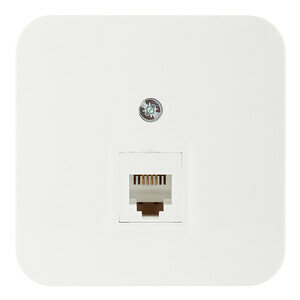 Розетка телефонная Schneider Electric Blanca BLNIA011001 открытая установка белая IP20