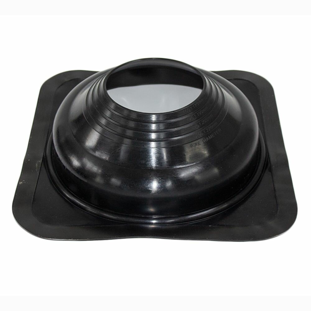 фото Проходка кровельная прямая №7 BORGE (d=160-220, 365х365mm, RAL 6005 зеленый), силикон