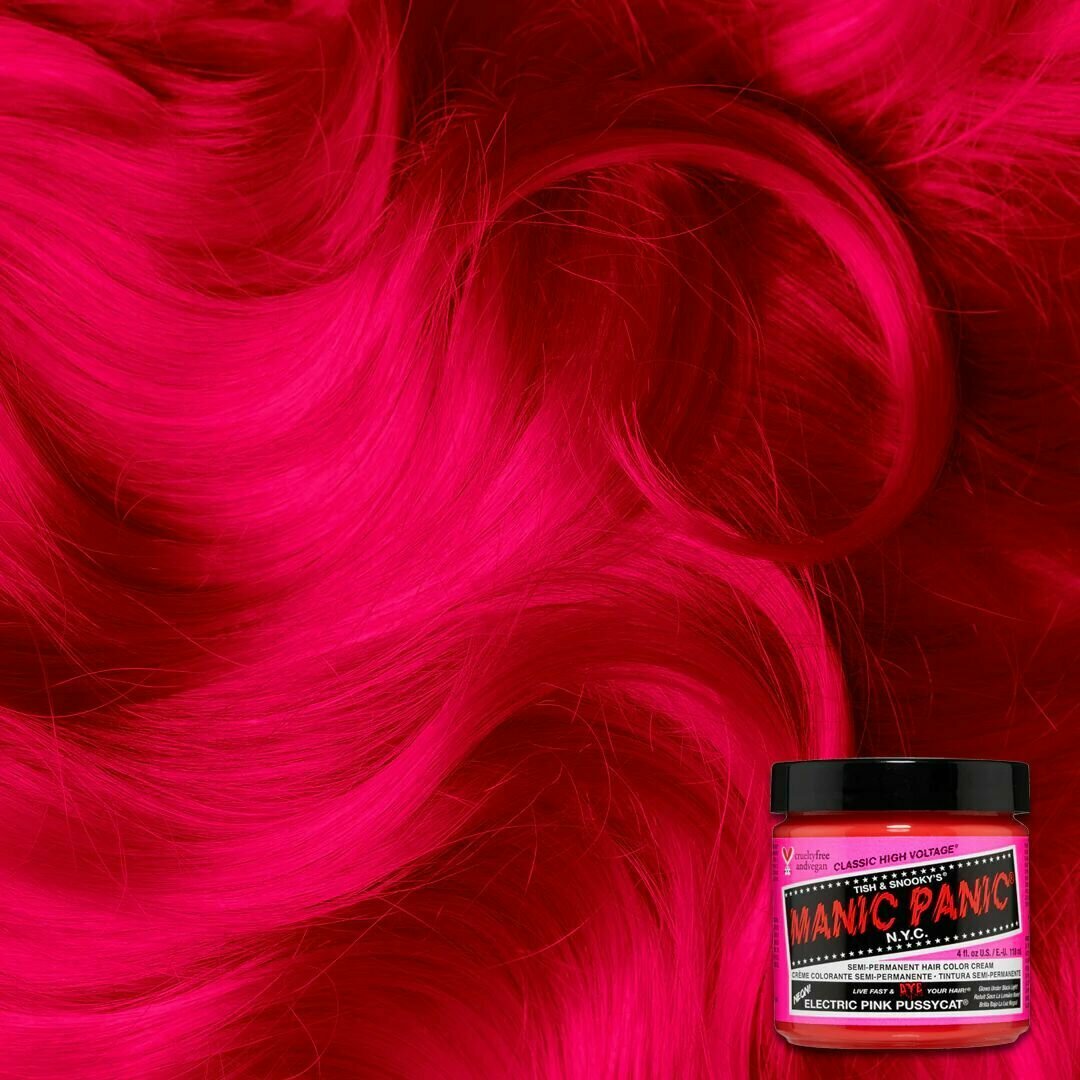 фото Manic Panic Фуксия краска для волос профессиональная Classic Fuschia Shock 118 мл Маник паник