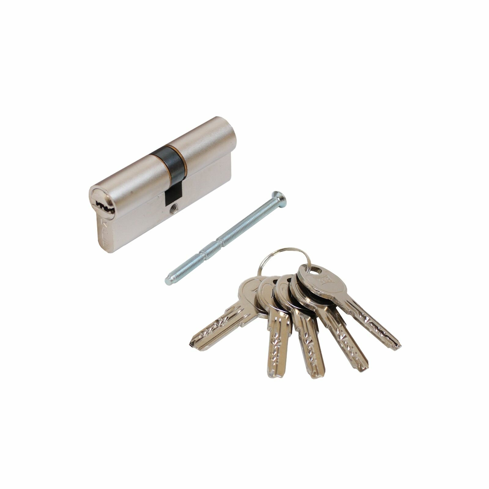 фото Цилиндровый механизм KALE 164 SNC/90 35х10х45 латунь перфо. ключ/ключ