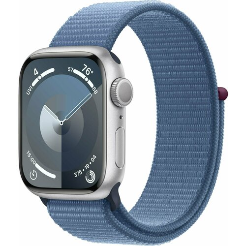 Умные часы Apple Watch Series 9 41mm Aluminum Case with Sport Loop Цвет SilverBlue 4522500₽