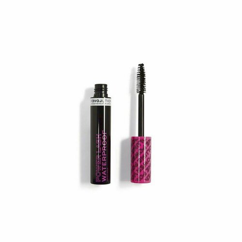 Водостойкая тушь для ресниц relove revolution power lash waterproof объём 10мл black, великобритания - 1шт