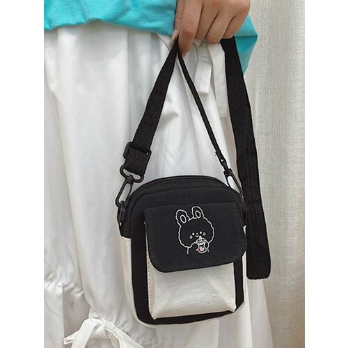 Сумка мессенджер Bertoldi, черно-белый