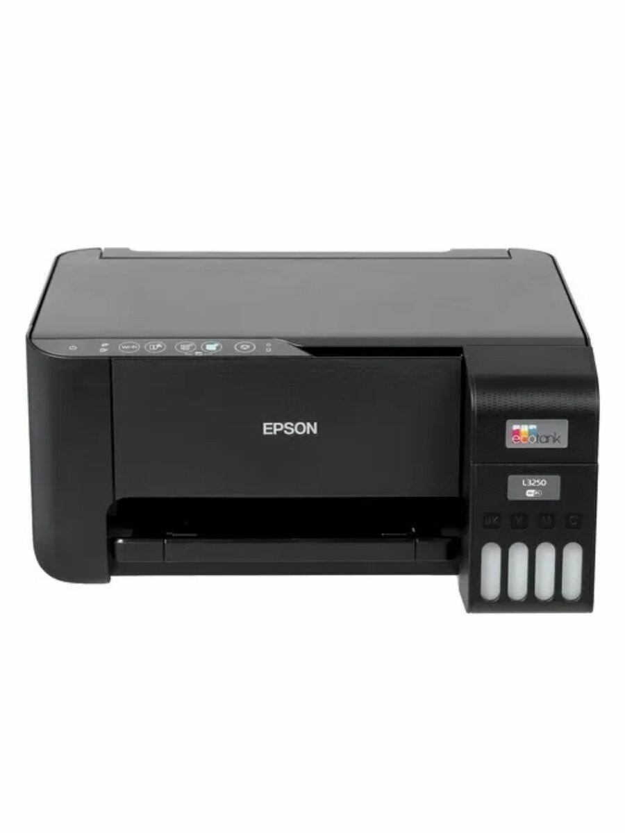 МФУ струйное Epson L3250, 3 в 1, цветная печать, A4, Wi-Fi, СНПЧ + кабель USB и стартовый набор чернил