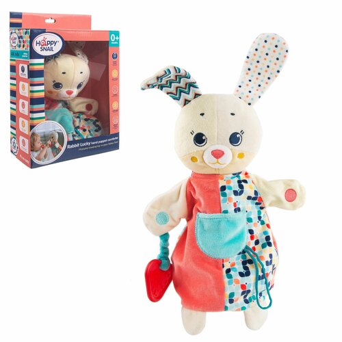 Игрушка Зайка комфортер для сна новорожденных мягкая игрушка перчатка на руку 999₽