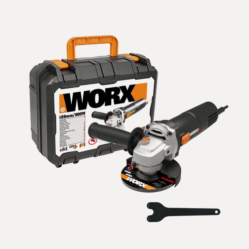 Изображение товара Угловая сетевая шлифовальная машина WORX WX718, 900Вт, 125мм