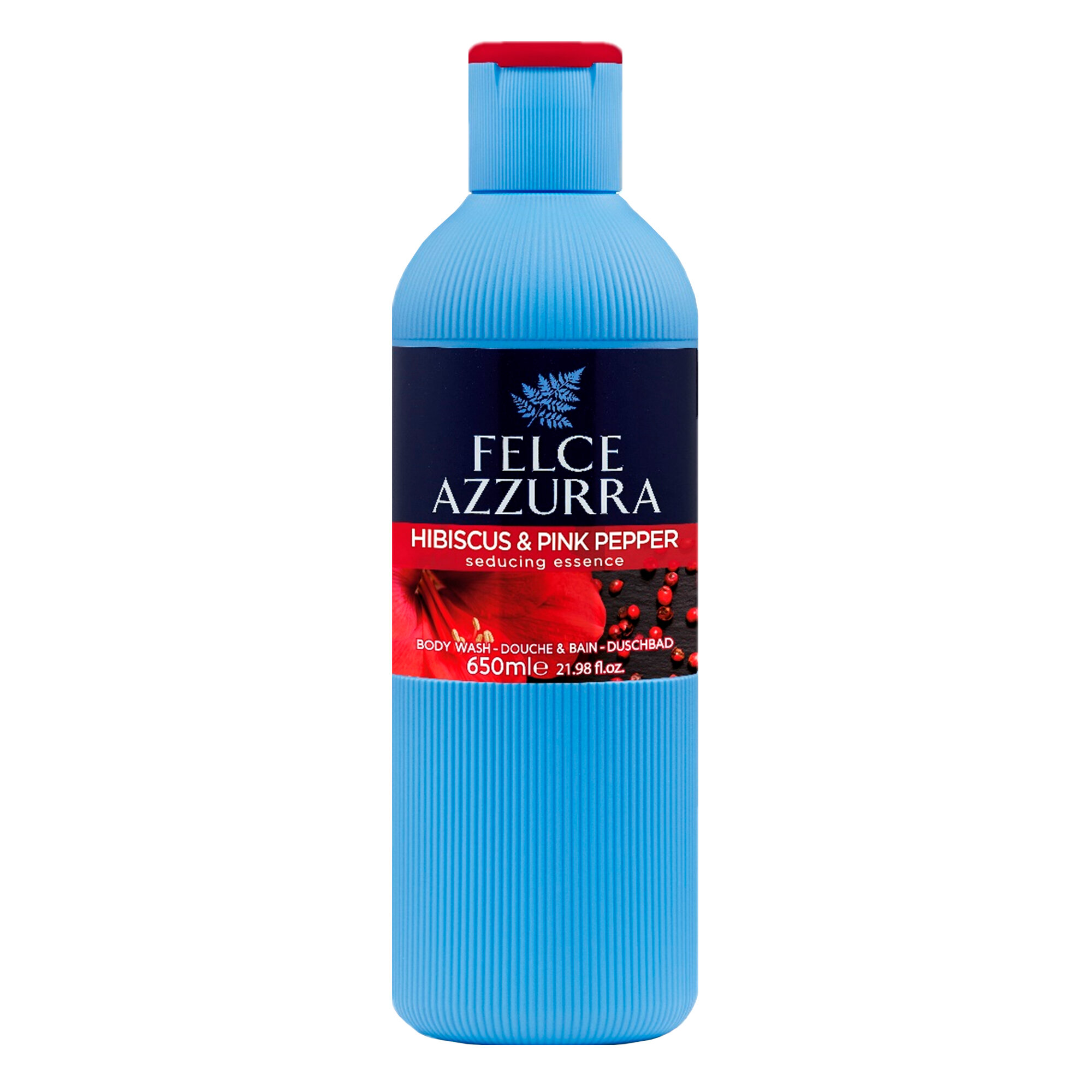 FELCE AZZURRA Парфюмированный гель для ванны и душа "Эссенция соблазна" Гибискус и Розовый перец 650 мл