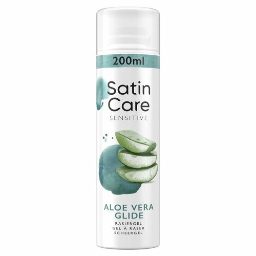 Гель для бритья Satin Care для женщин для чувствительной кожи Aloe Vera 200 мл 979₽