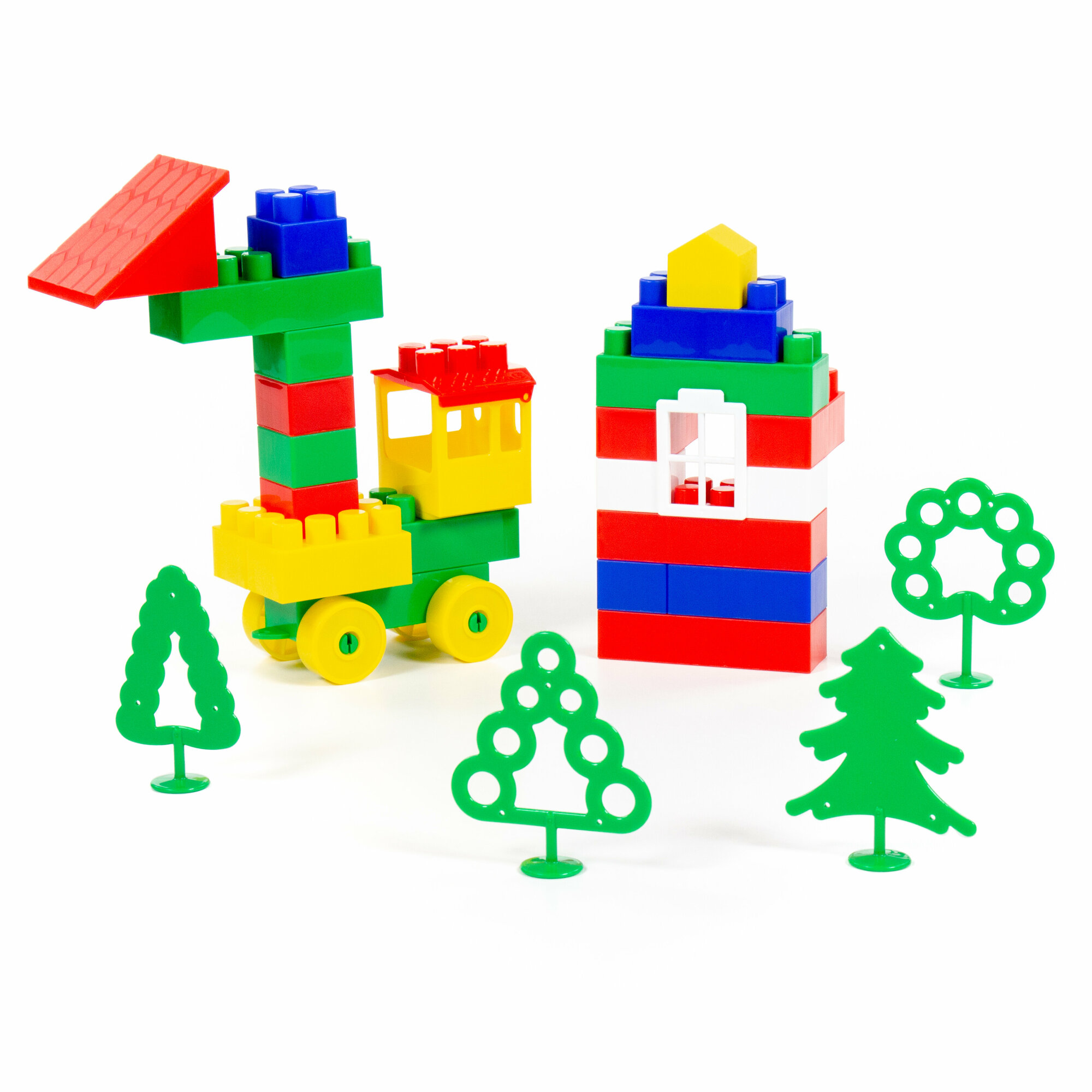 Конструктор "Строитель" (Мини, 44 элемента) (в мешке) — фото 1