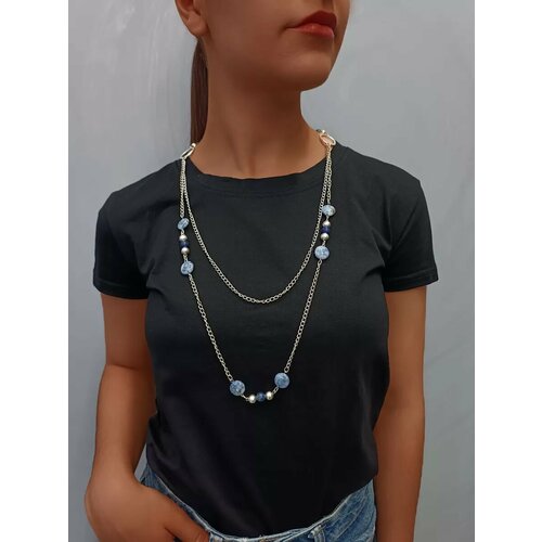 Колье лазурит серебристый 1600₽