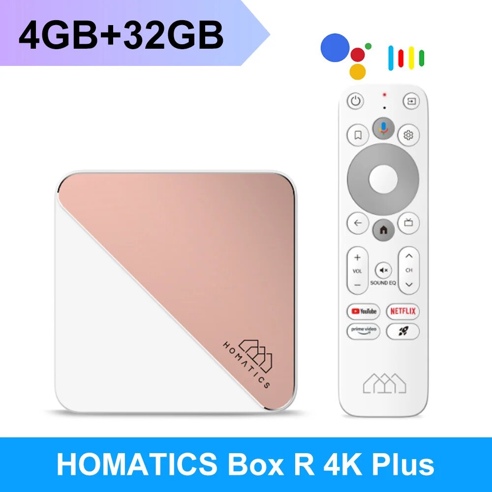 HOMATICS Box R 4K Plus AndroidTV 12, 4G32G, Европейская