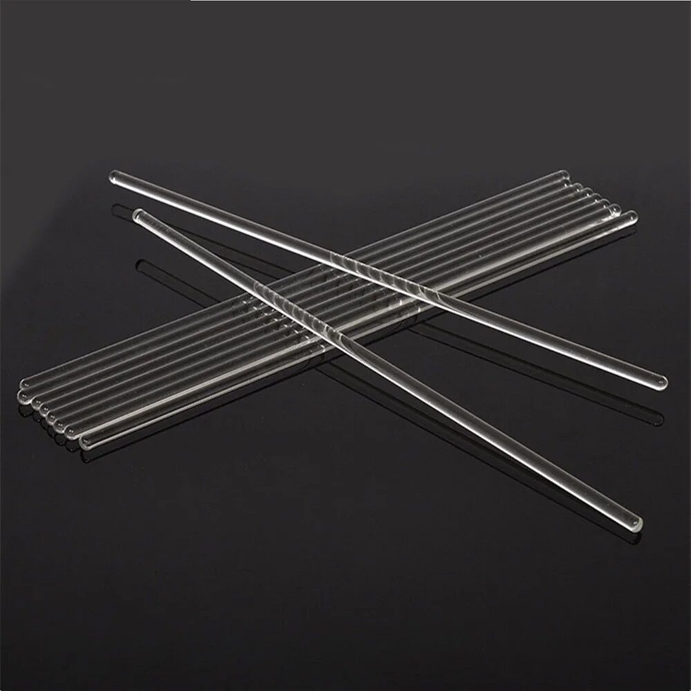 Лабораторные стеклянные стержни для перемешивания 5 шт / 10 шт, 10x150mm 5pcs