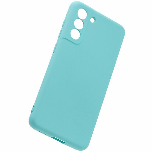 Накладка Silicone Case для Samsung S21FE мятный