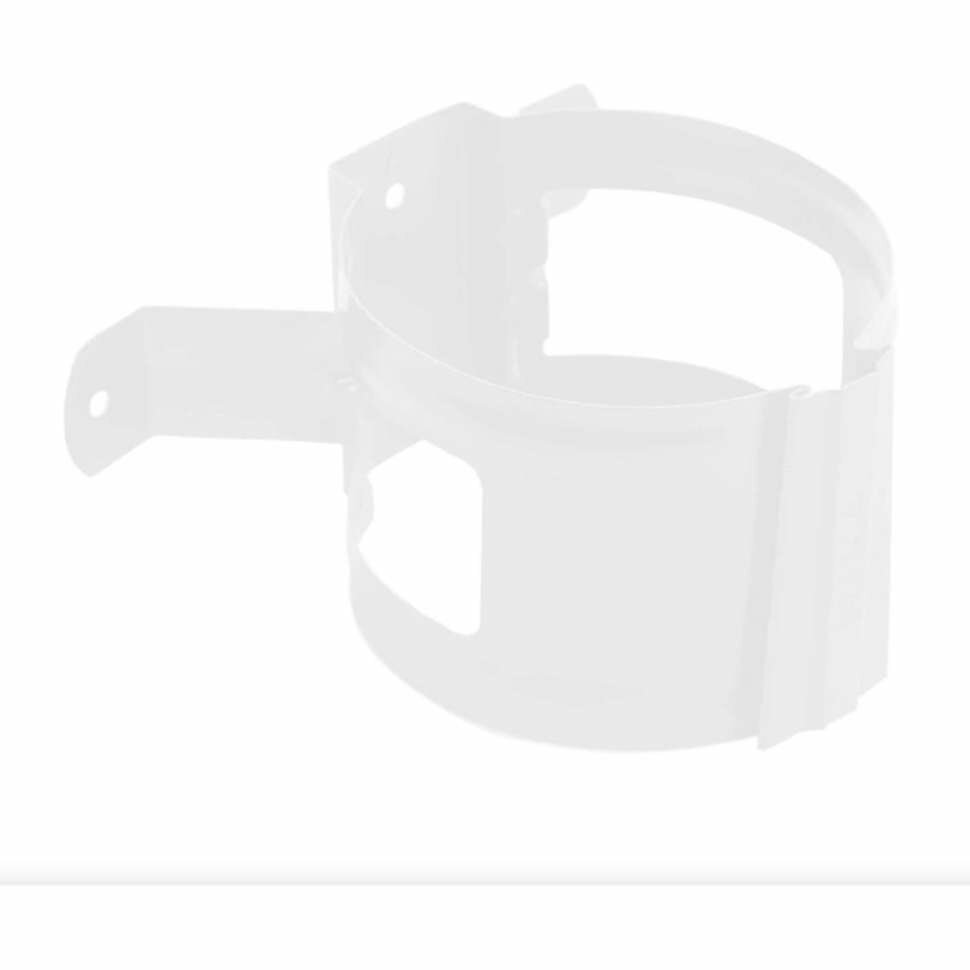 Круглый держатель трубы NIKA RAL 9003 белый дерево В0000019288