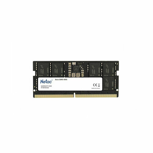 Модуль памяти SO-DDR5 8Гб 4800МГц Netac NTBSD5N48SP-08 CL40 2053₽