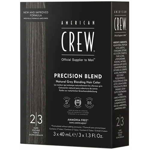 American Crew Precision Blend краска-камуфляж для седых волос 23 темный натуральный 1885₽