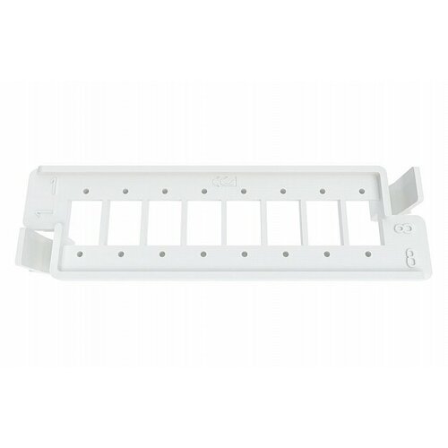 Планка Связьстройдеталь ШКОС-Л 8SC, пластик, белая, 8 SC-портов, 3 шт