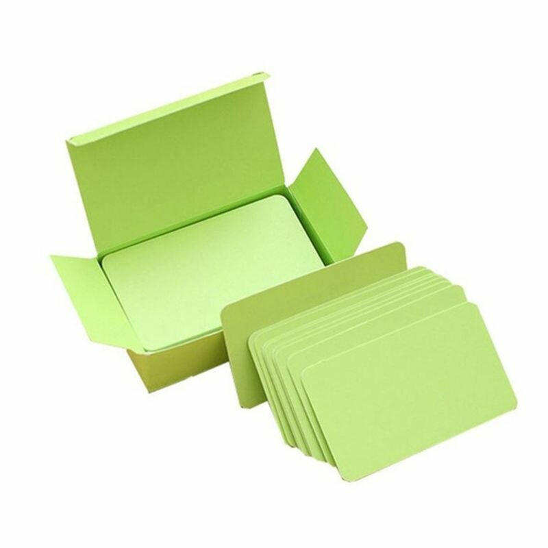 Утолщенная заготовка DIY Doodle Round Corner Small Card - зеленый
