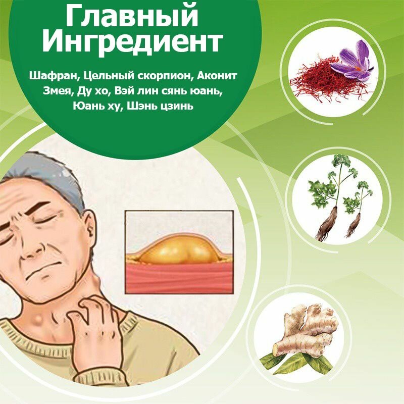 Изображение Крем для лимфатической системы, против липомы, Крем от жировых узлов, кистах, узловом зобе, 30 г