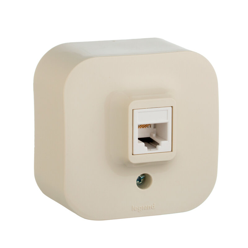 2 шт. Legrand Quteo Бежевый Розетка RJ11 2шт 782244