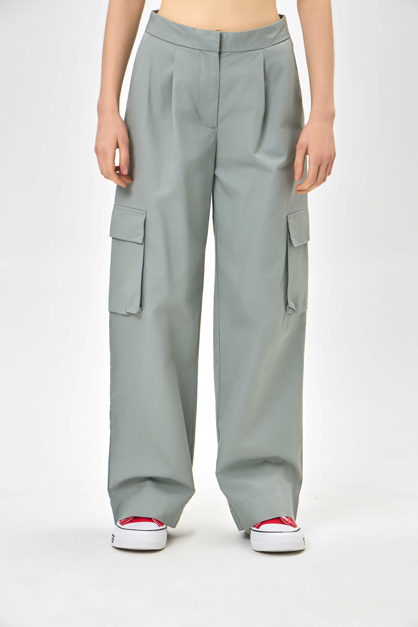 Брюки классические TERRA PRO карго, размер L, light grey
