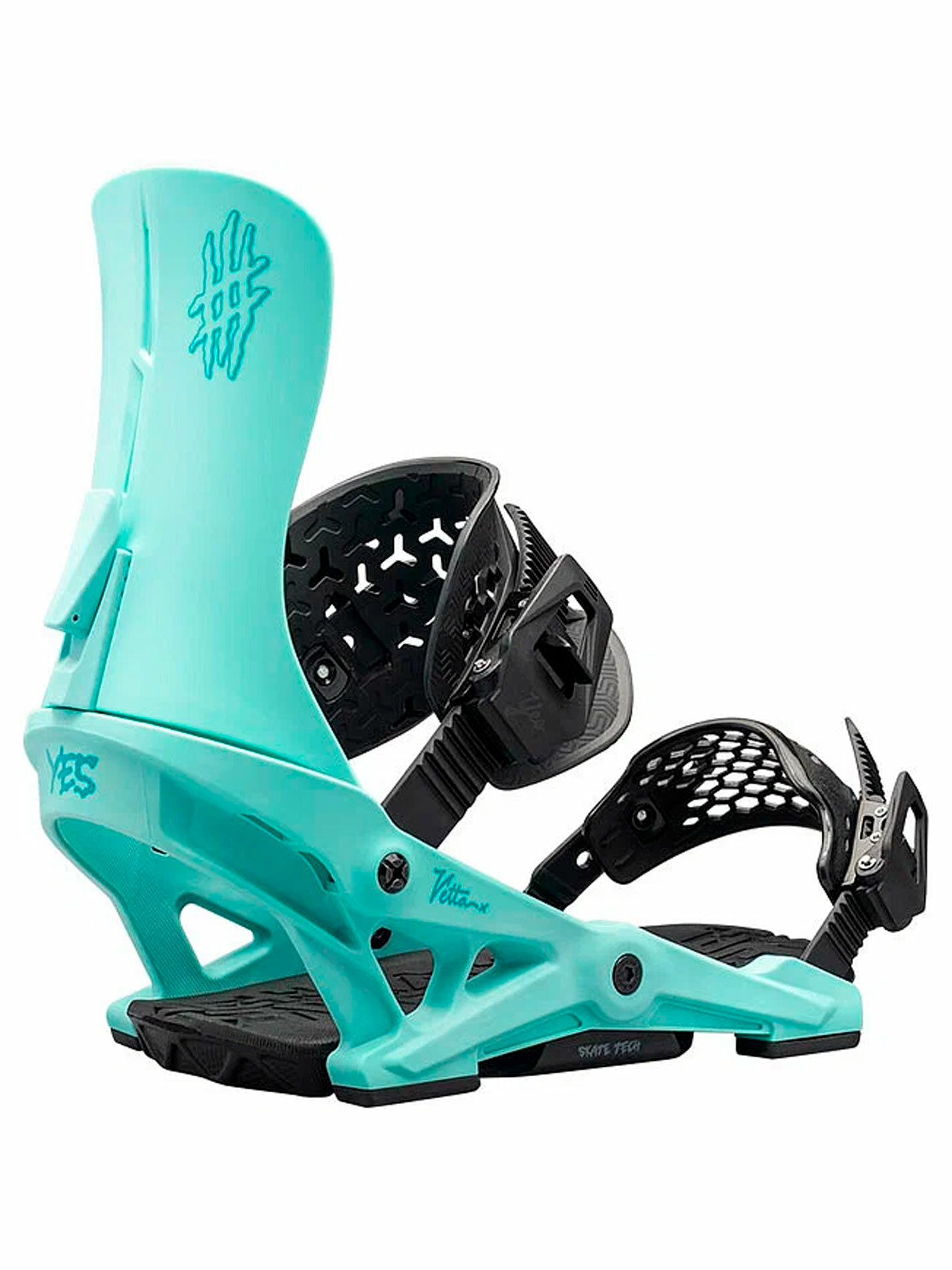 Крепления сноубордические YES VETTA (24/25) Iceberg/мятный, размер S