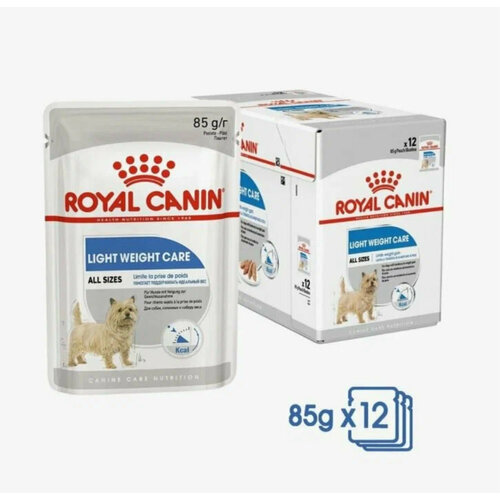 Влажный корм для собак Royal Canin Light Weight Care при склонности к избыточному весу 1 уп. х 12 шт. х 85 г
