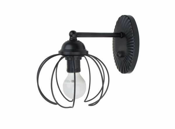 Светильник настенный MARILUZ IP20 E14 мощность 60 Вт металл чёрный