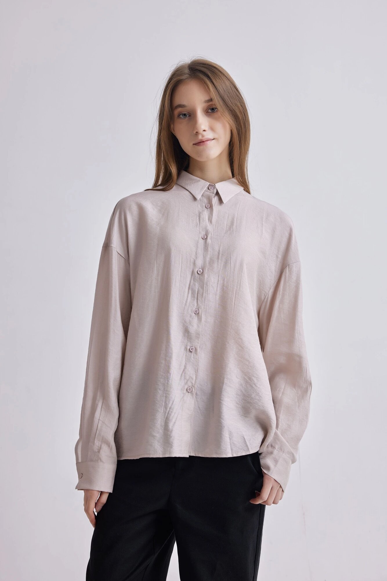 Рубашка Selfie, размер M, бежевый — фото 1