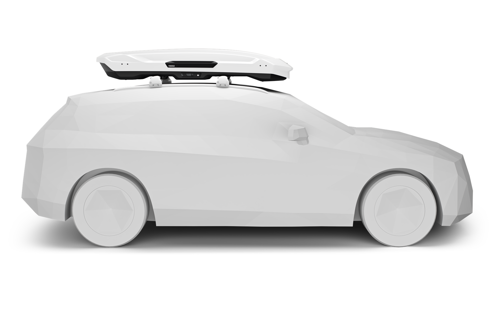 Бокс Thule Motion 3 XL Low, 216x89x35 см, белый глянцевый, 400 л — фото 1