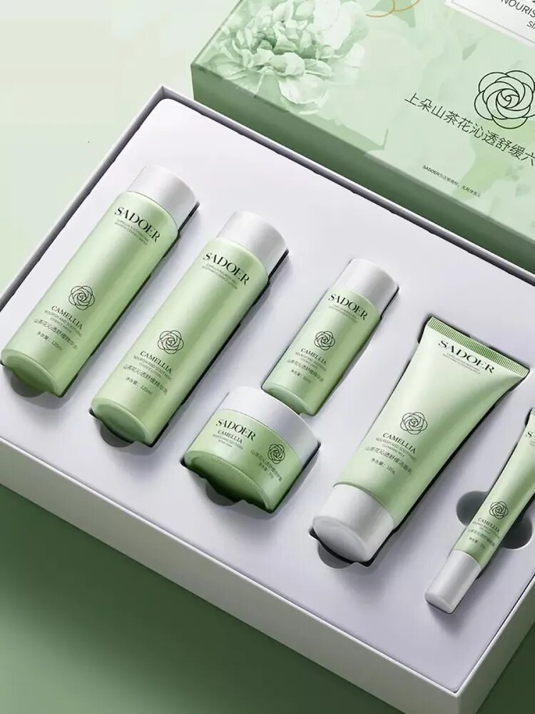 Подарочный набор косметики SADOER CAMELLIA , уход за лицом и телом, 6 в 1