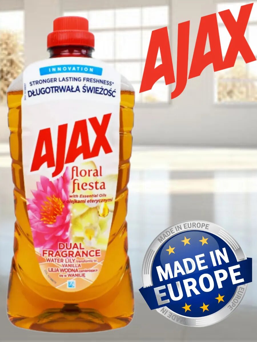 Чистящее средство для пола Ajax  Лилия и Ваниль   антибактериальное  универсальное  1 л
