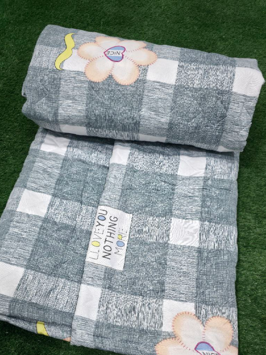 Хлопковое одеяло, 210/150 см наполнитель 100% хлопок, всесезонное — фото 1