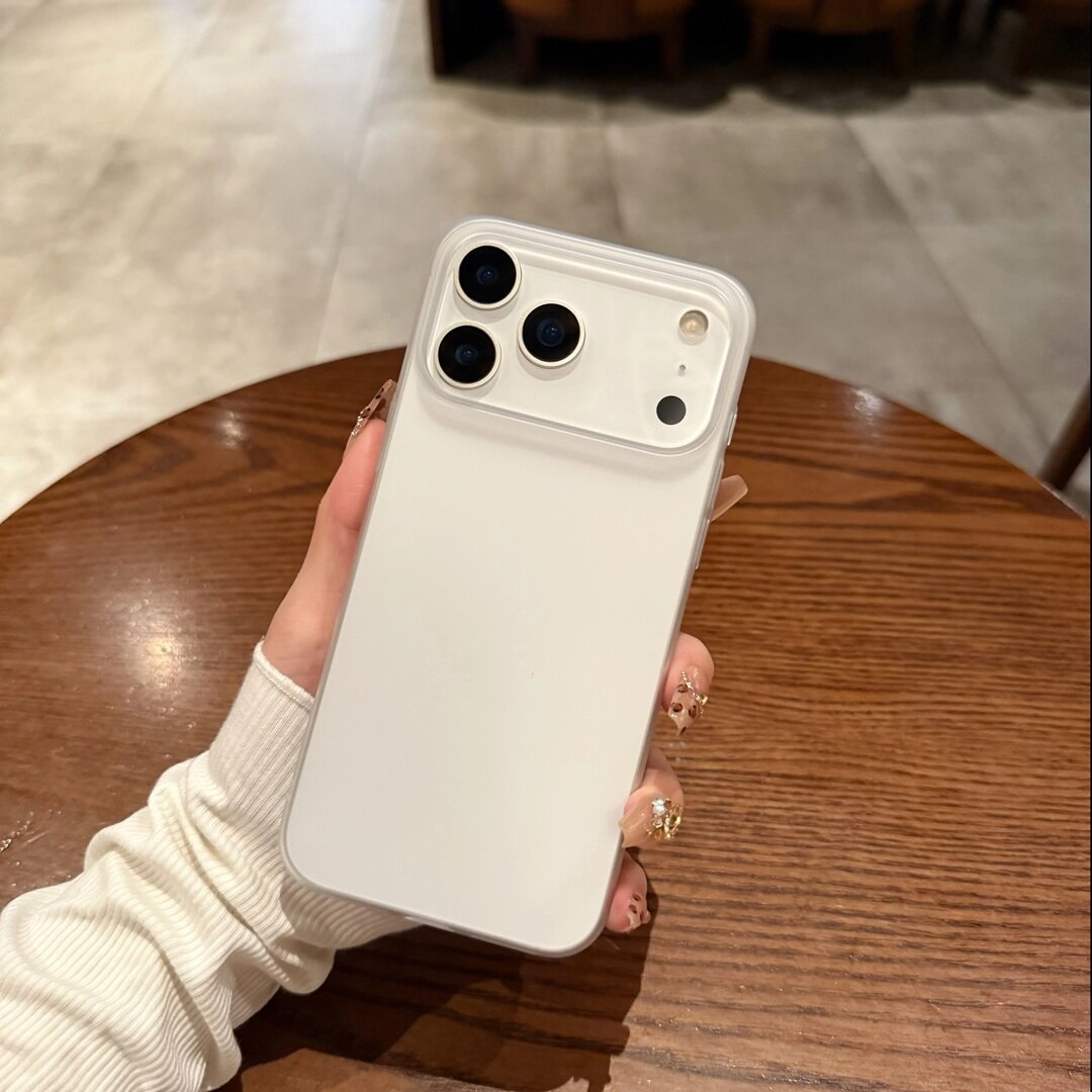 Чехол прозрачный, для iPhone 17 Pro Max, матовый, противоударный — фото 1